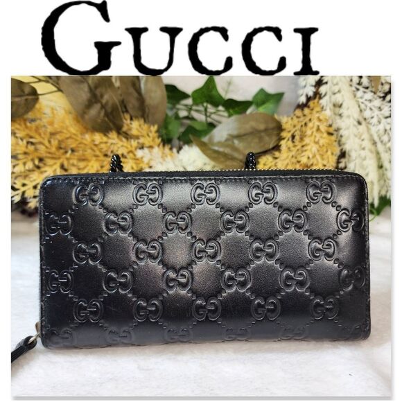 Authentic Gucci Guccisima GG Round Zipper Wallet with Dust Bag - Picture 1 of 17